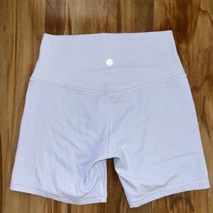 lululemon athletica White Bike Shorts High Waist Stretch